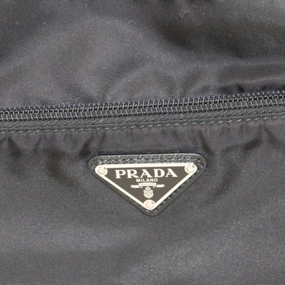 Prada Re-Nylon Messenger Bag Crossbody Unisex 1BC421 - Black - Picture 6 of 15